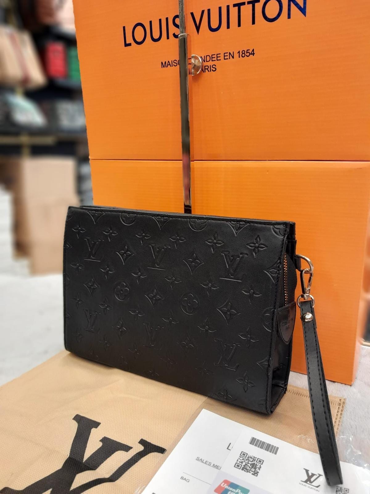 Louis Vuitton Monogram Shadow Clutch Bag
