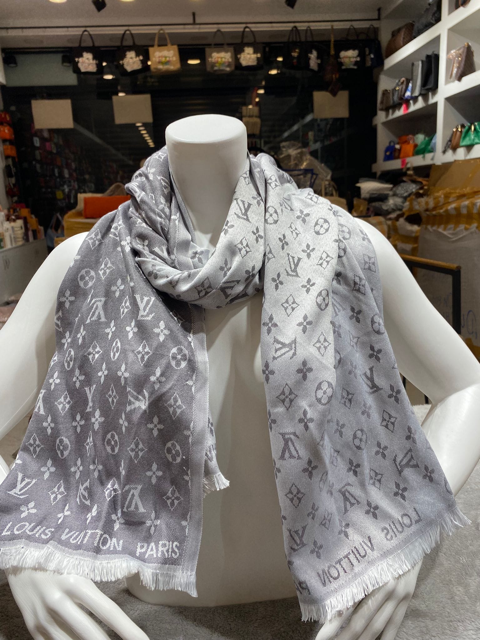 LV Monogram Shine Shawl