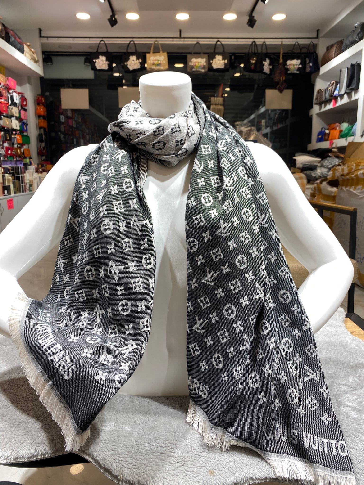 LV Monogram Shine Shawl