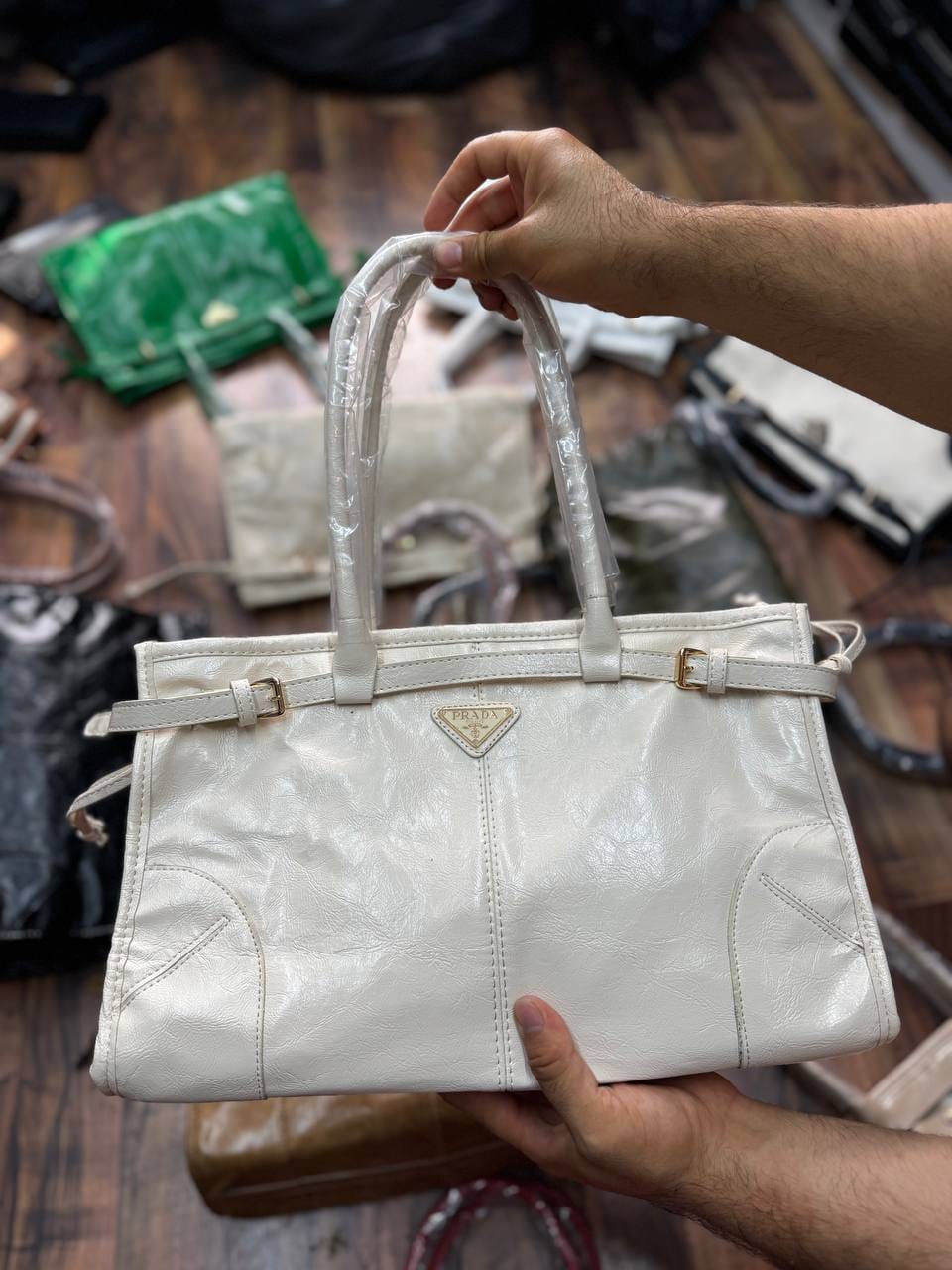 Prada Calfskin Tote Bag