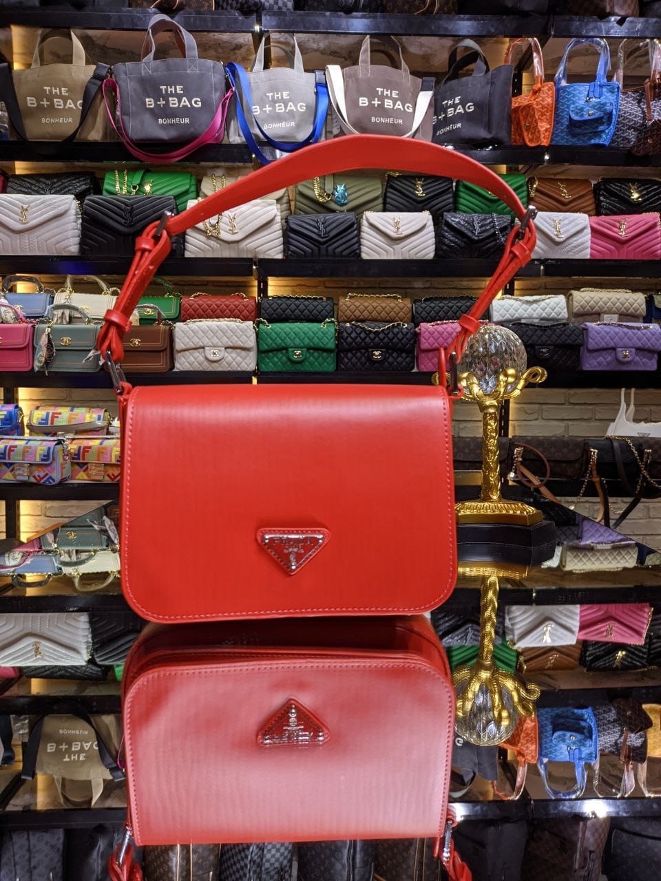 Prada Saffiano Leather Shoulder Bag