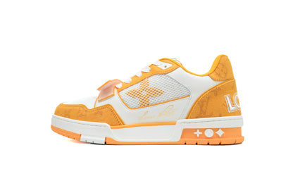 LV Trainers Velcro Strap Monogram Denim