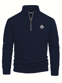 Moncler Half Zipped Sweater Donkerblauw