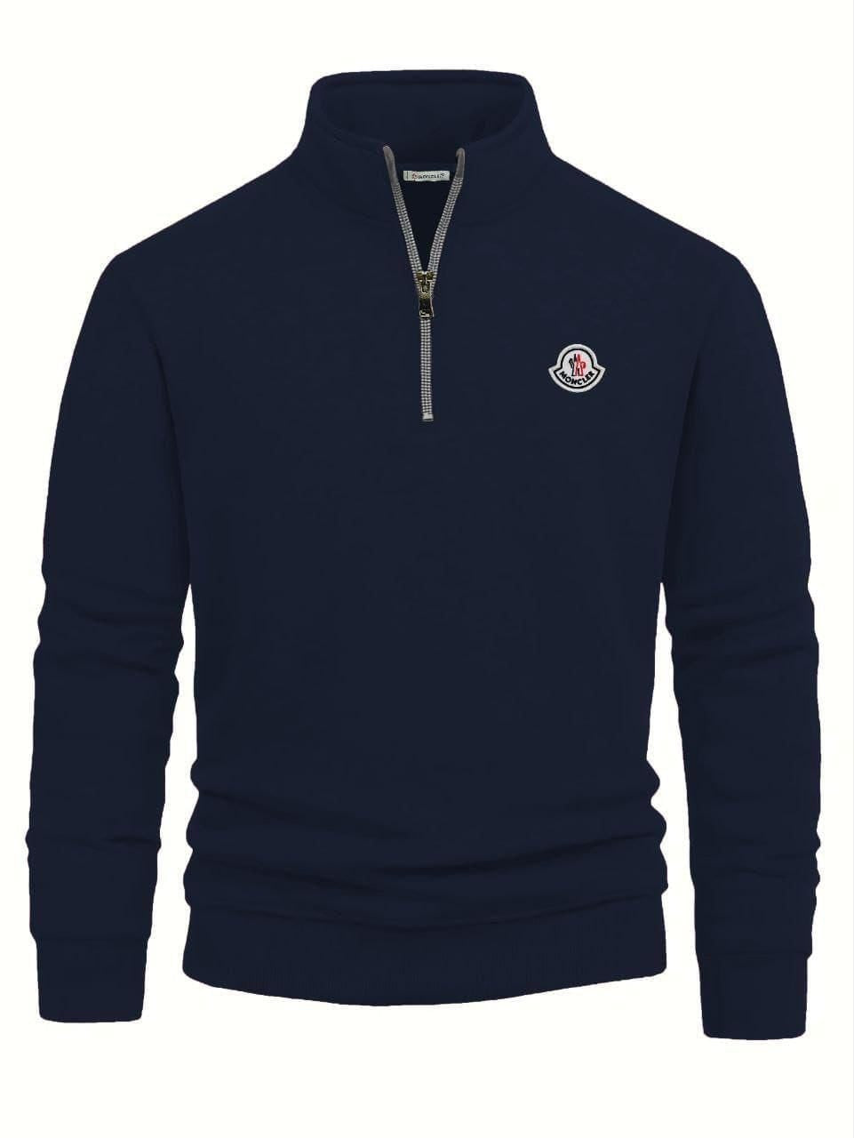 Moncler Half Zipped Sweater Donkerblauw