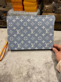 Louis Vuitton Monogram Shadow Clutch Bag