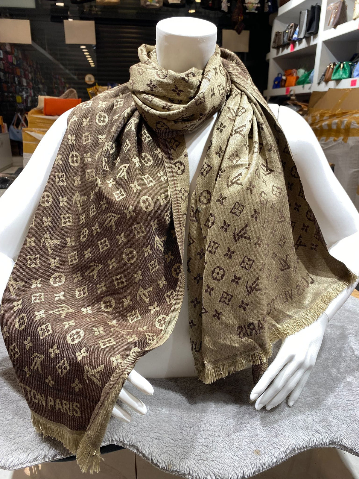 LV Monogram Shine Shawl