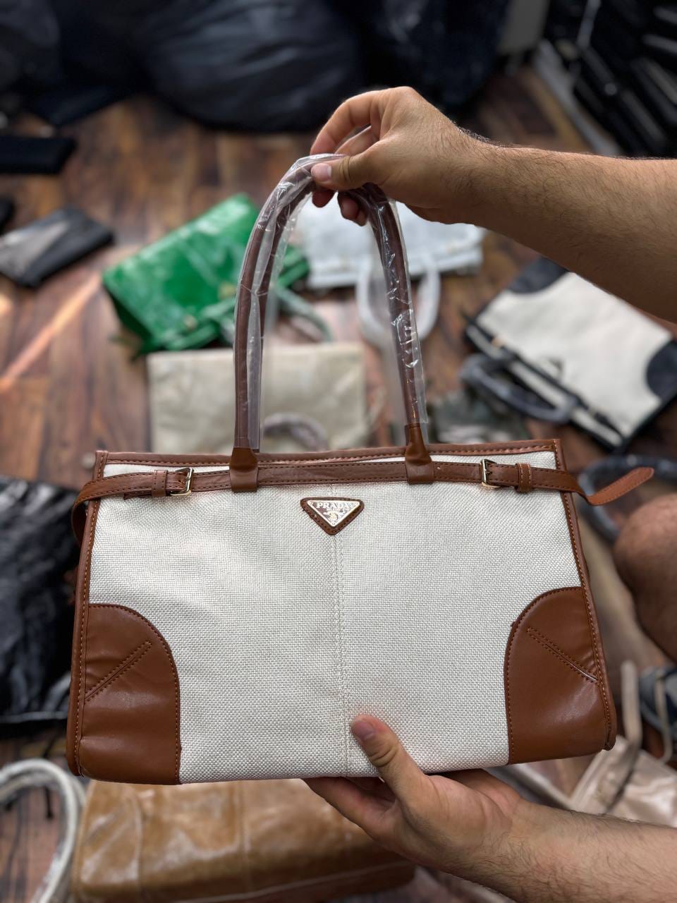 Prada Calfskin Tote Bag