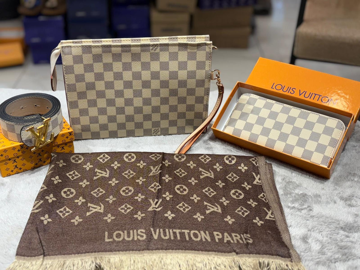 LV Kit (Scarf, belt, bag, wallet)