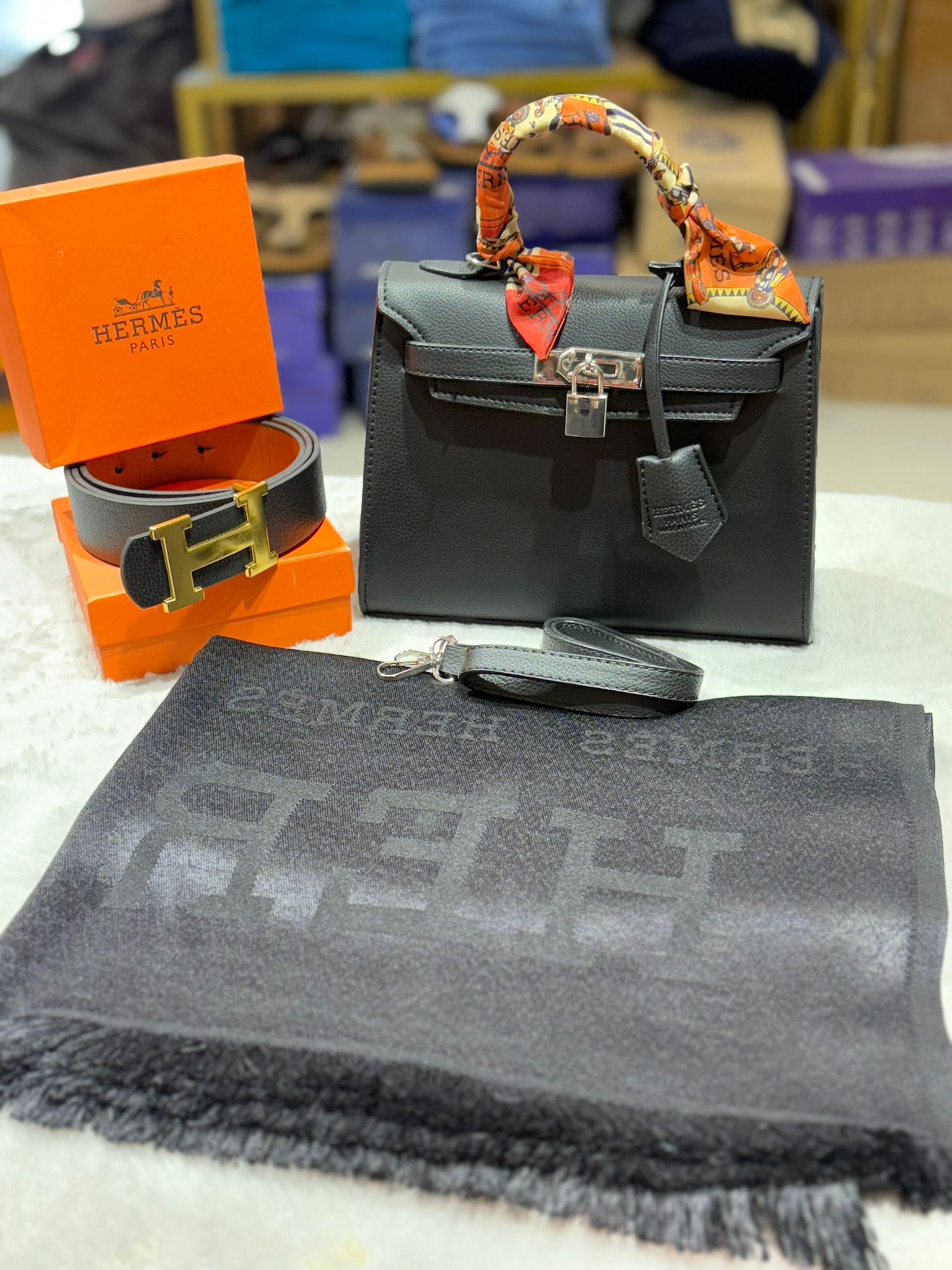 Hermes Kit (Bag, Scarf, Belt)