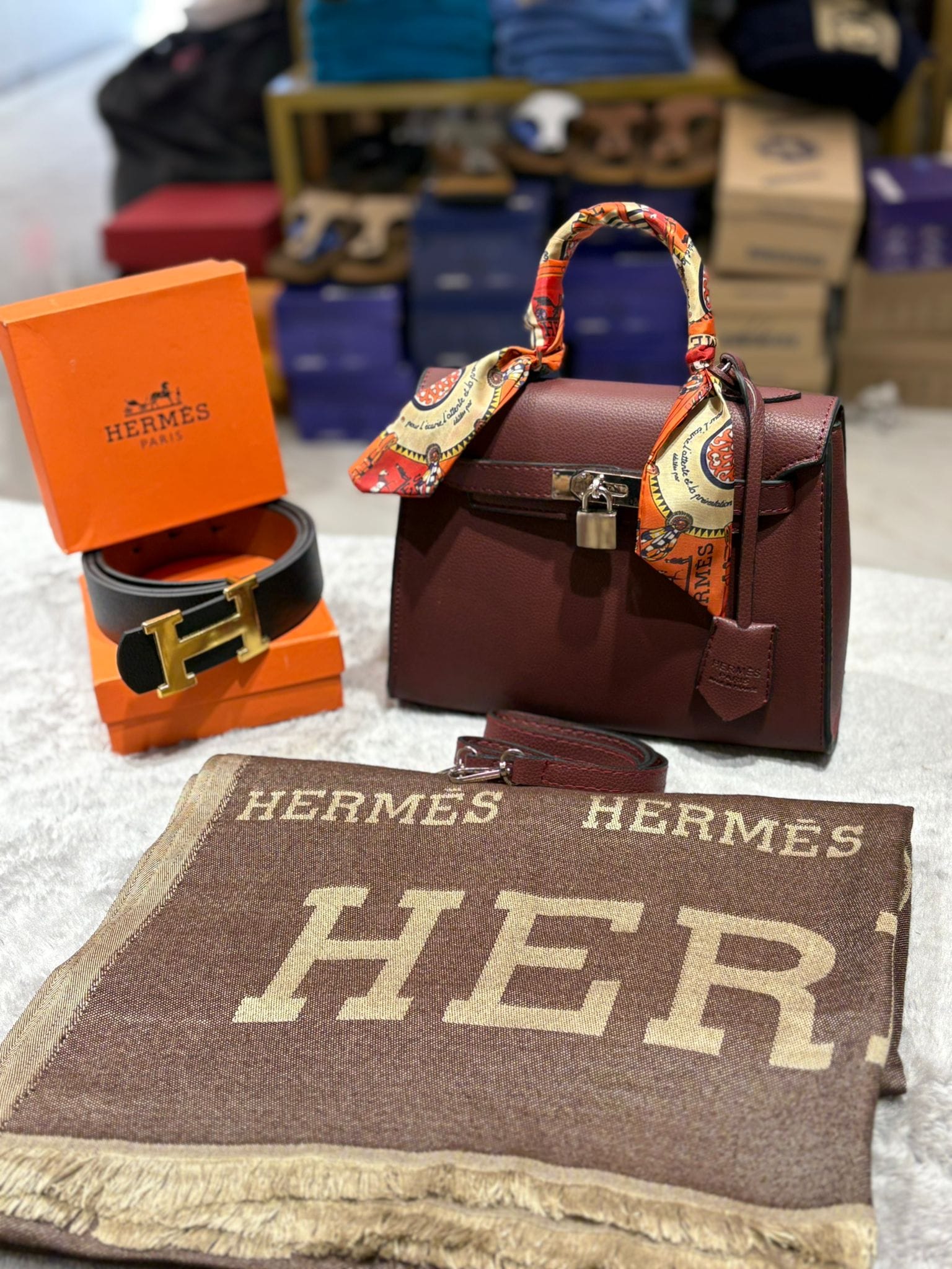 Hermes Kit (Bag, Scarf, Belt)