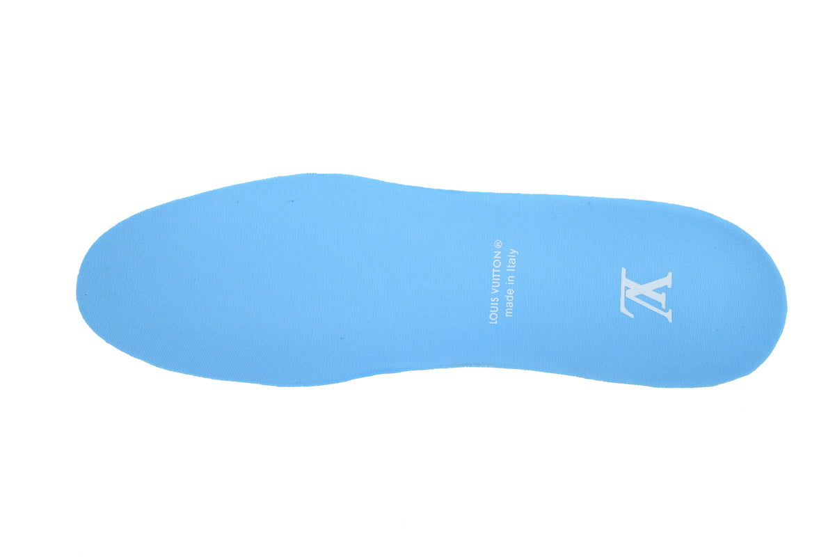 LV Trainers Velcro Strap Monogram Denim