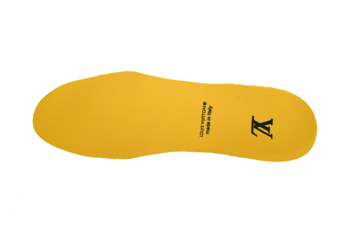 LV Trainers Velcro Strap Monogram Denim