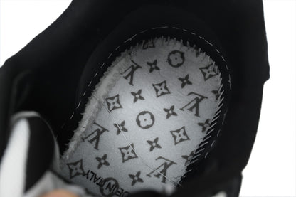 LV Trainers Velcro Strap Monogram Denim