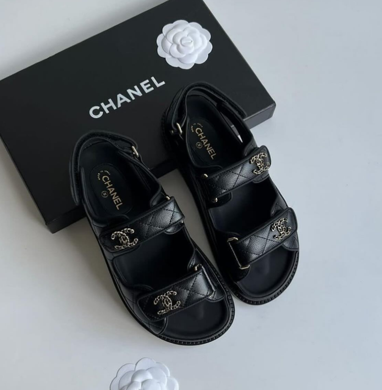 Chanel CC Crystal Dad Sandals