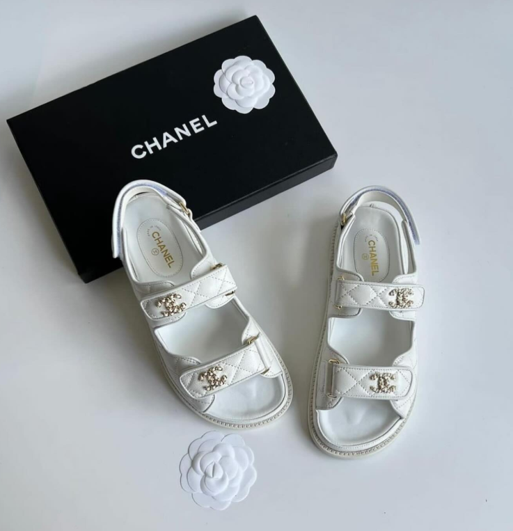 Chanel CC Crystal Dad Sandals