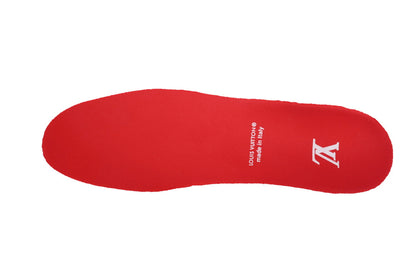 LV Trainers Velcro Strap Monogram Denim