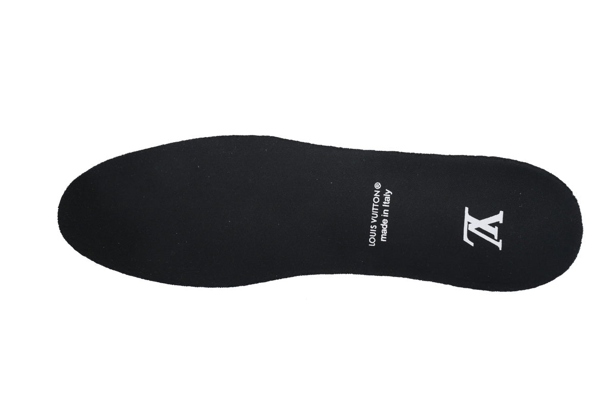 LV Trainers Velcro Strap Monogram Denim