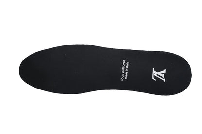 LV Trainers Velcro Strap Monogram Denim